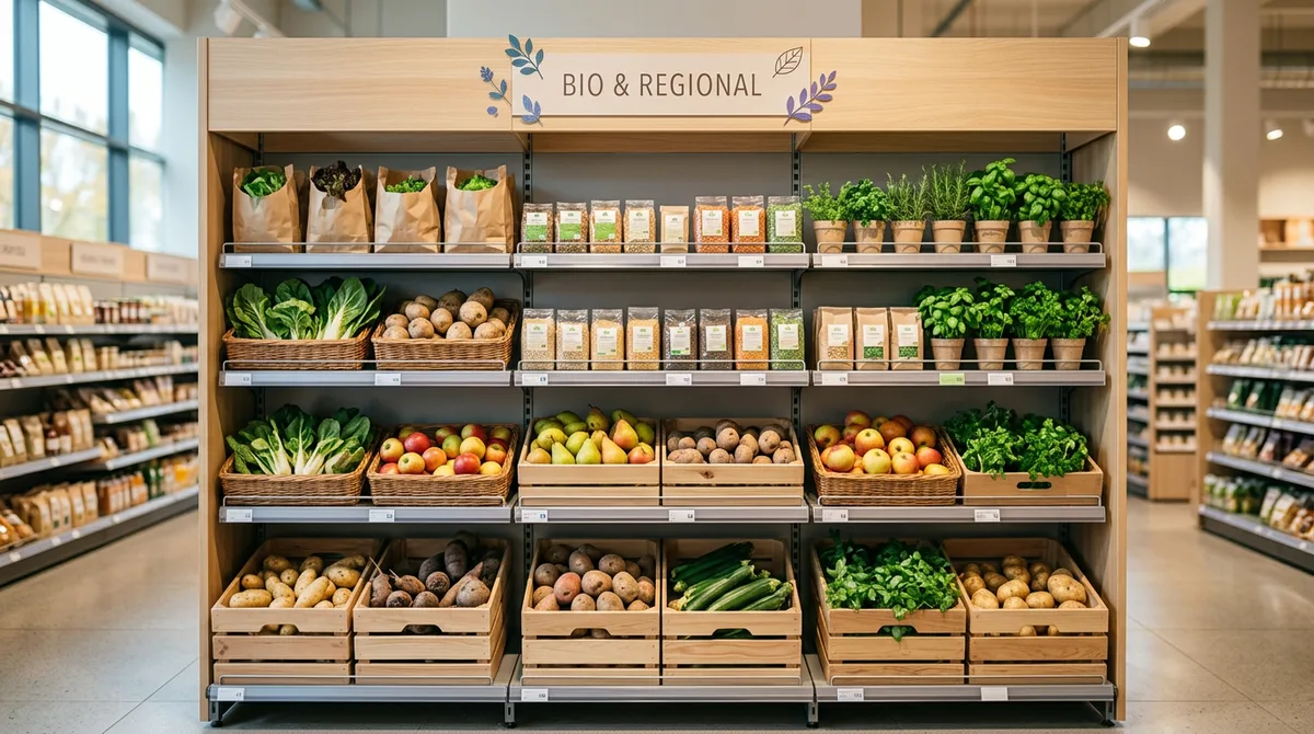 Titelbild: Bio-Produkte am POS: Regionale Ware im LEH platzieren