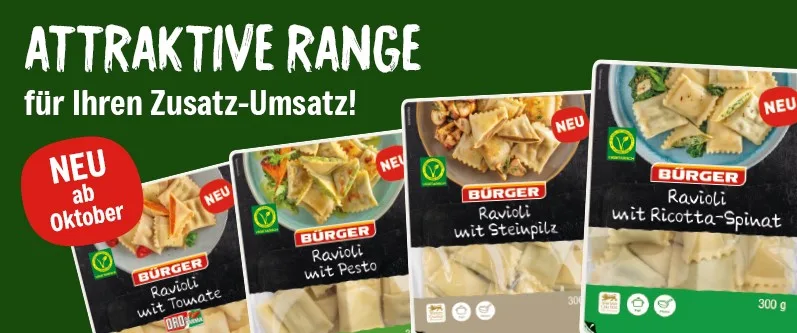 Titelbild: BÜRGER: Ravioli