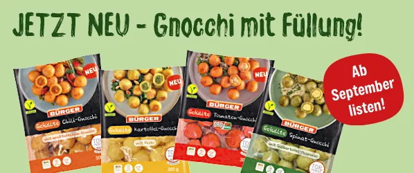 Titelbild: BÜRGER: Gefüllte Gnocchi
